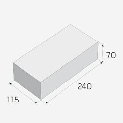 Cihla lícová betonová 240x115x70/(280ks/pal) přírodní Presbeton