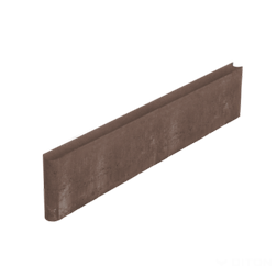 Obrubník záhonový /100x20x5cm/ hnědý s kulatým zámkem DITON (54ks/pal)