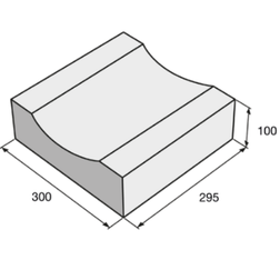 Žlab TBO 3-30/30 295x300x100 mm Presbeton (66ks/pal)