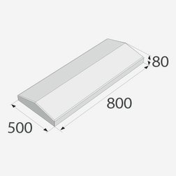 Zákrytová deska ZD 1-40 (800x500x80mm) přírodní