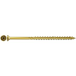 Vrut TORX 10x140 zápustná hlava, žlutý zinek částečný závit, TX , FISCHER Power-Fast