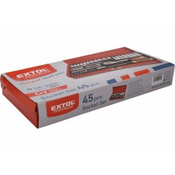 EXTOL PREMIUM 8818360 Gola sada 1/4" (45 dílů)