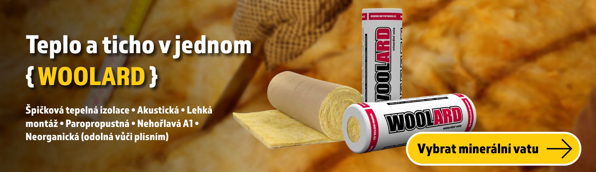 WOOLARD minerální izolační vata