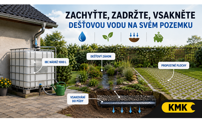 Jak správně hospodařit s dešťovou vodou? Zadržte ji na svém pozemku 💧🌱