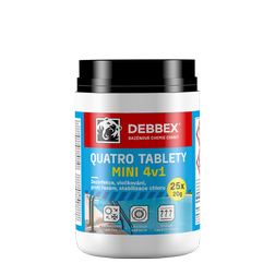 DEBBEX Quatro tablety MINI 4v1 dezinfekce, proti řasám, vločkování, stabil. (0,5kg/bal)
