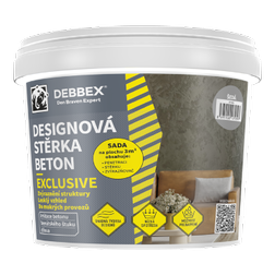 Designová stěrka BETON EXCLUSIVE šedá (5+2kg/bal) DEBBEX