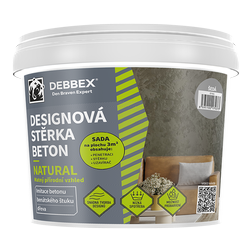 Designová stěrka BETON NATURAL šedá (5+2kg/bal) DEBBEX