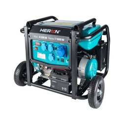 HERON 8896145 Elektrocentrála benzínová 17HP/8,2kW, podvozek, elektrický start
