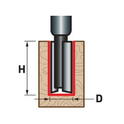 fréza drážkovací do dřeva, D16 x H25