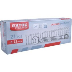 klíče očkoploché, sada 21ks, 6-32mm, CrV klíče očkoploché, sada 21ks, 6-32mm, CrV