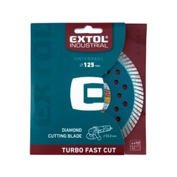 EXTOL INDUSTRIAL 8703052 Kotouč diamantový řezný, turbo Fast Cut 125x22,2x2mm