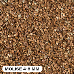 Kamenný koberec říční oblázky MOLISE 4-8mm (kamínky + pojivo) - Exteriér (26,25kg/bal)