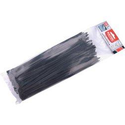pásky stahovací na kabely EXTRA, černé, 280x4,6mm, 100ks, nylon PA66