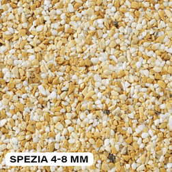 Kamenný koberec říční oblázky SPEZIA 4-8mm (kamínky + pojivo) - Exteriér (26,25kg/bal)