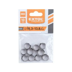 spona na hadici, 10ks, ?13,8mm, INOX