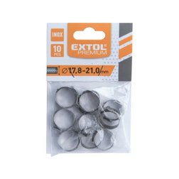 spona na hadici, 10ks, ?21mm, INOX