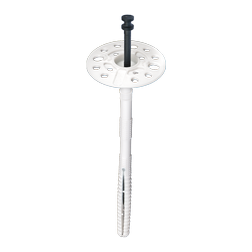 Talířová hmoždinka PN 10 / 220 mm s plastovým trnem, natloukací, dlouhý rozpon DEBBEX