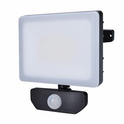 SOLIGHT LED reflektor Quick se sensorem, 30W, 2550lm, 4000K, IP44, černý